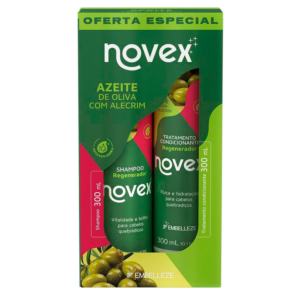 Kit Shampoo e Condicionador Novex Azeite De Oliva 300ml