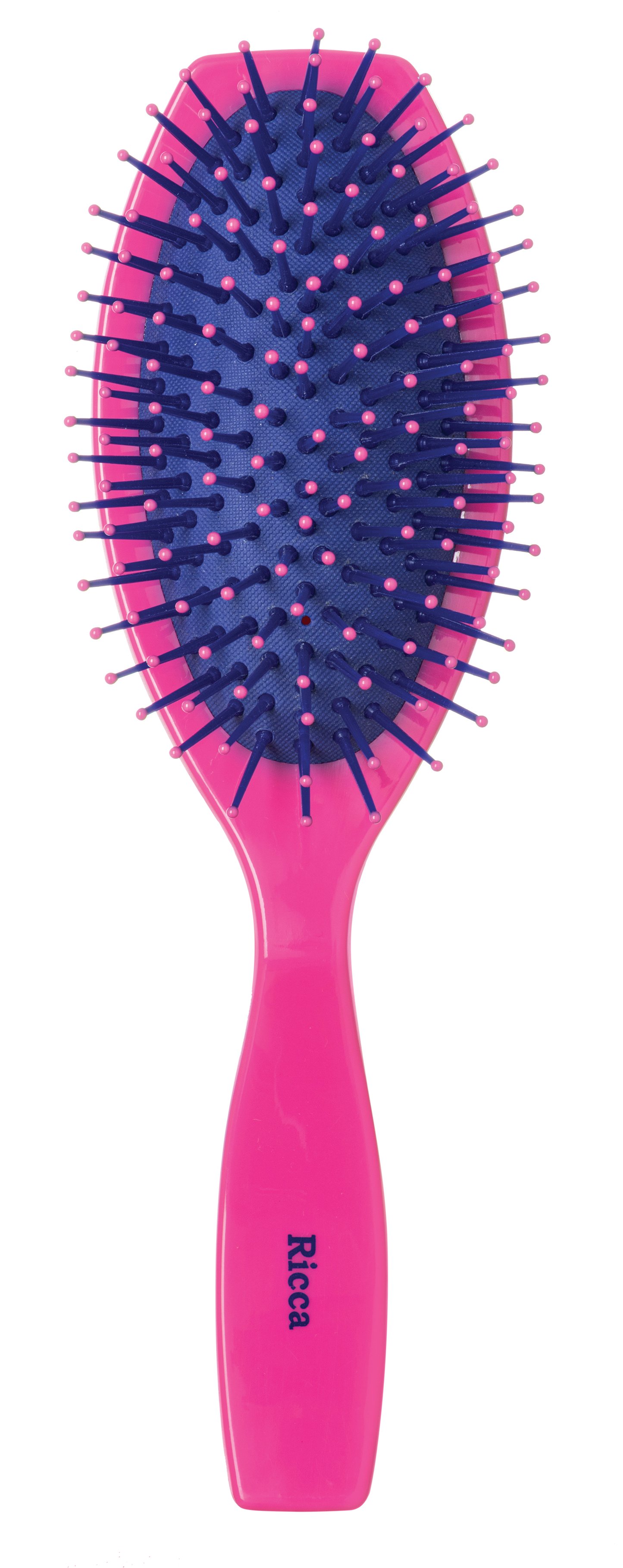 Escova Ricca Pink Oval Almofadada