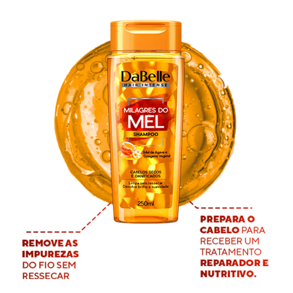 Kit DaBelle Shampoo 250ml + Condicionador 175ml Milagres Do Mel