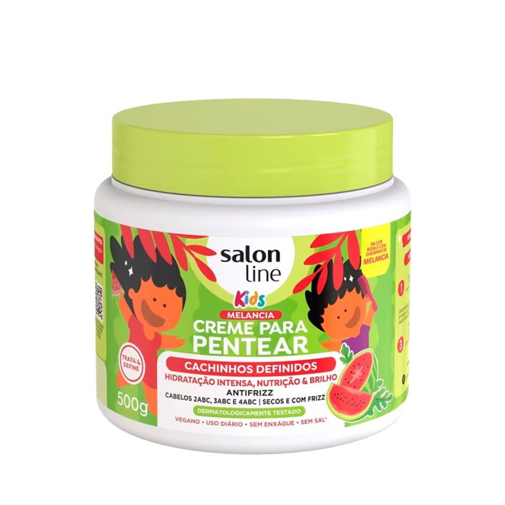 Creme Para Pentear Kids Cachinhos Definidos Melancia 500g