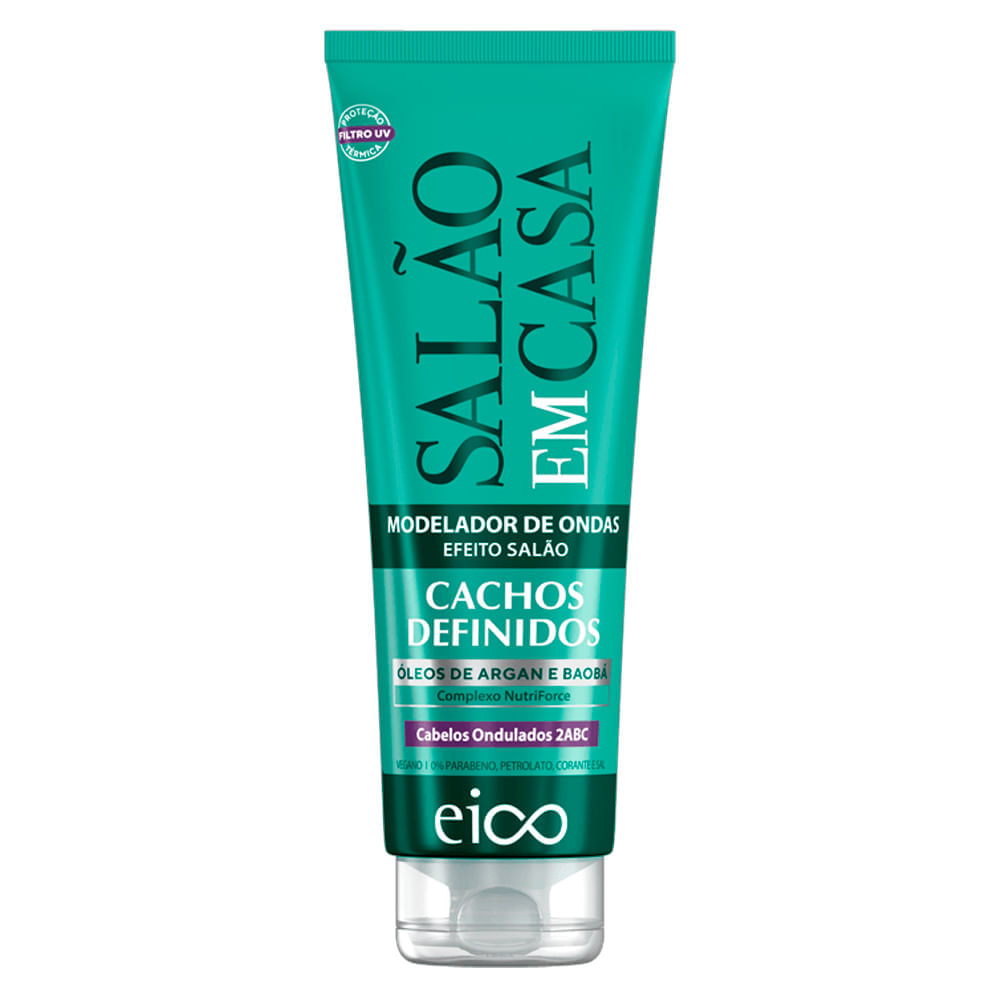 Modelador de Ondas Salão em Casa Cachos Definidos Eico 250ml