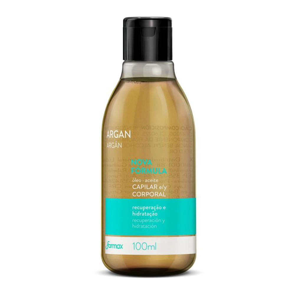 Óleo Capilar e Corporal Farmax Argan 100ml
