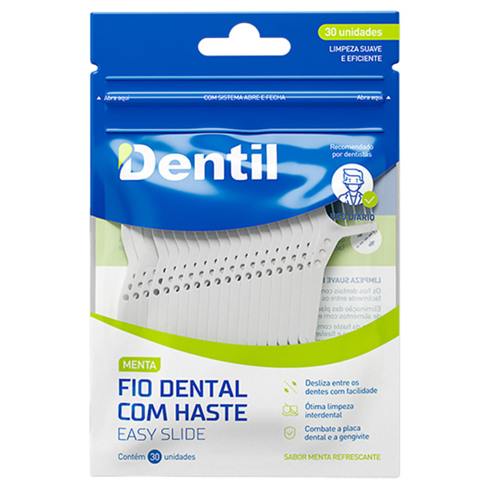 Fio Dental Dentil Pro Com Haste 30 Unidades