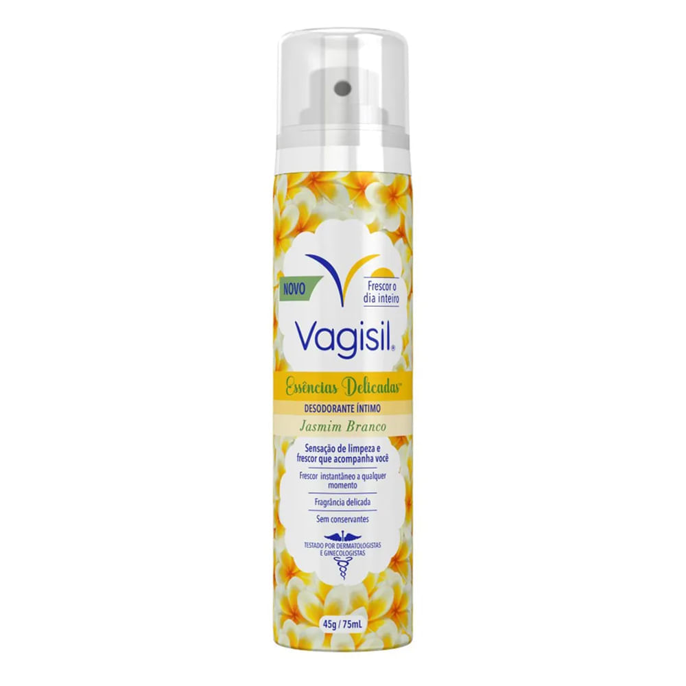 Desodorante Íntimo Vagisil Jasmim Branco 75ml
