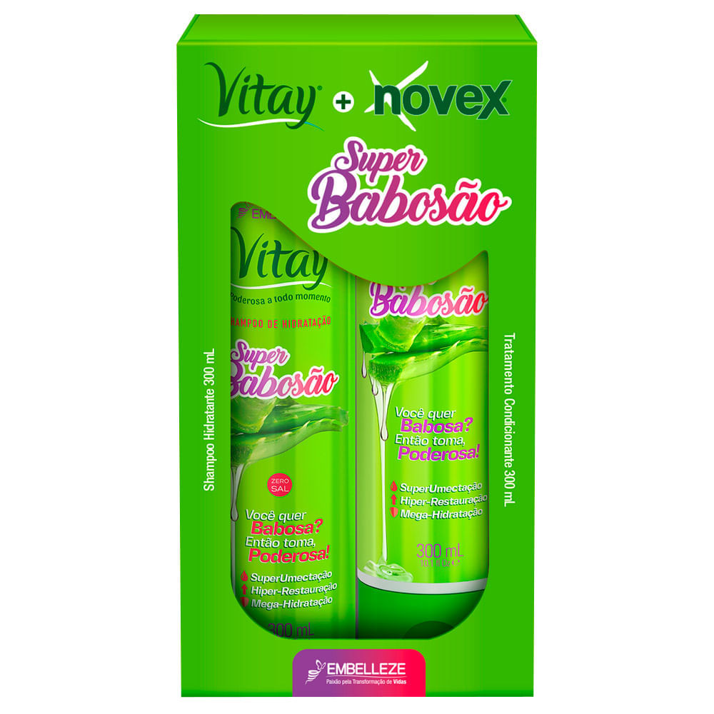 Kit Shampoo + Condicionador Novex Super Babosao 300ml