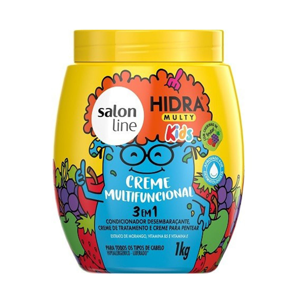 Creme Para Pentear Salon Line Multifuncional 3 Em 1 Hidra Multy 1Kg            1