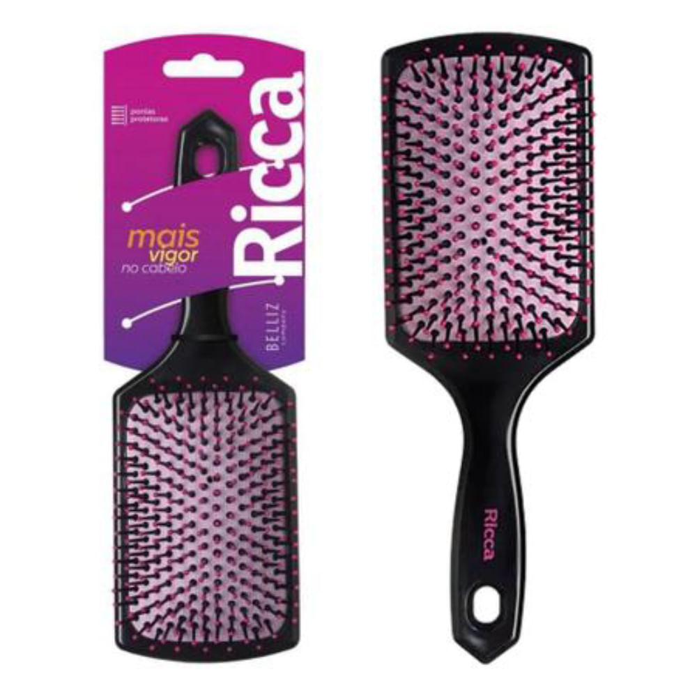 Escova Para Cabelo Ricca Basic Racket 249