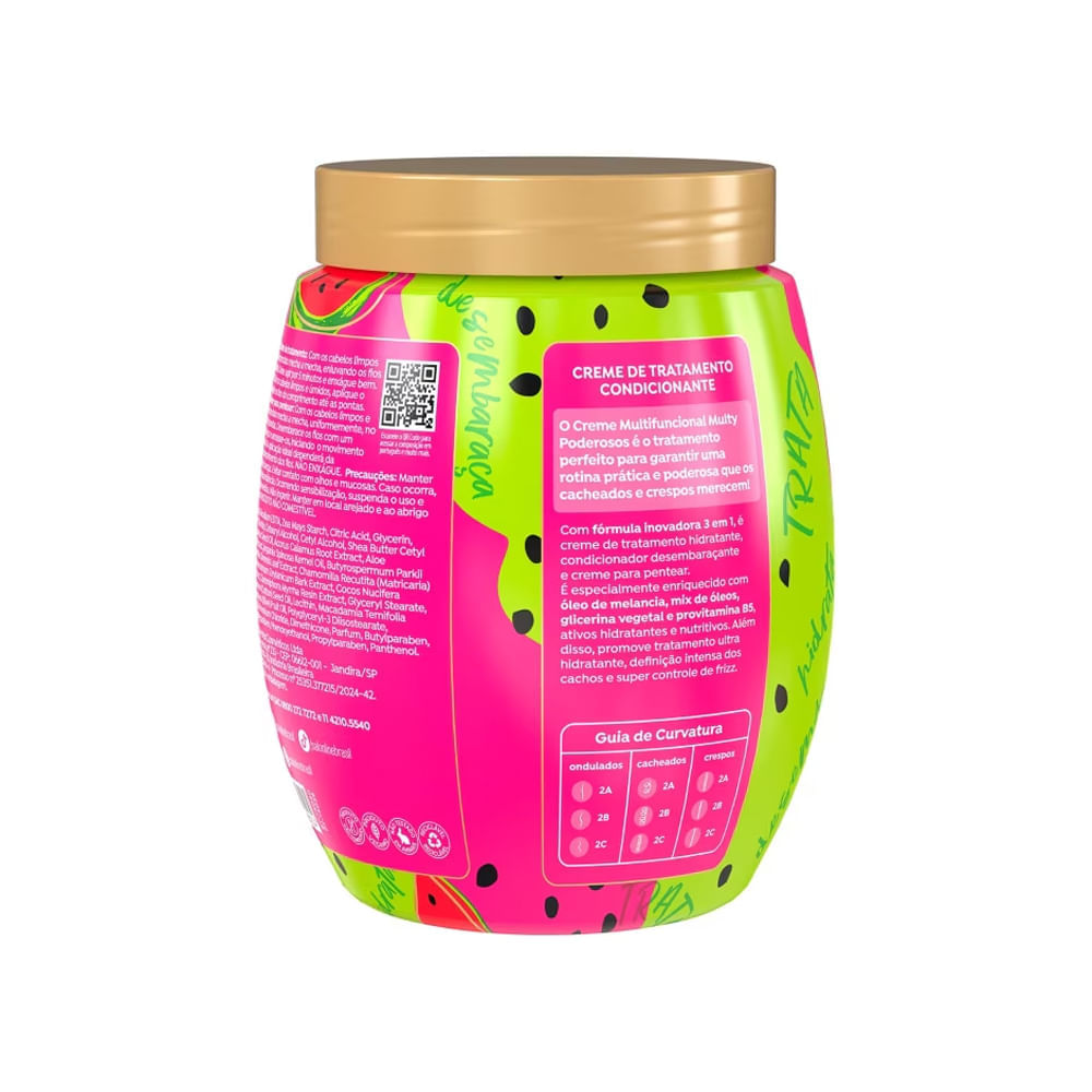 Creme 3 em 1 Salon Line Cachos Dos Sonhos Multy Poderosos Melancia 1kg
