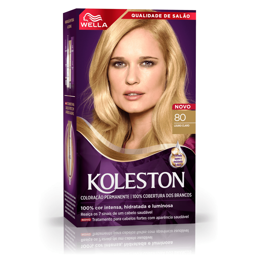 Kit Tintura Koleston Louro Claro 80