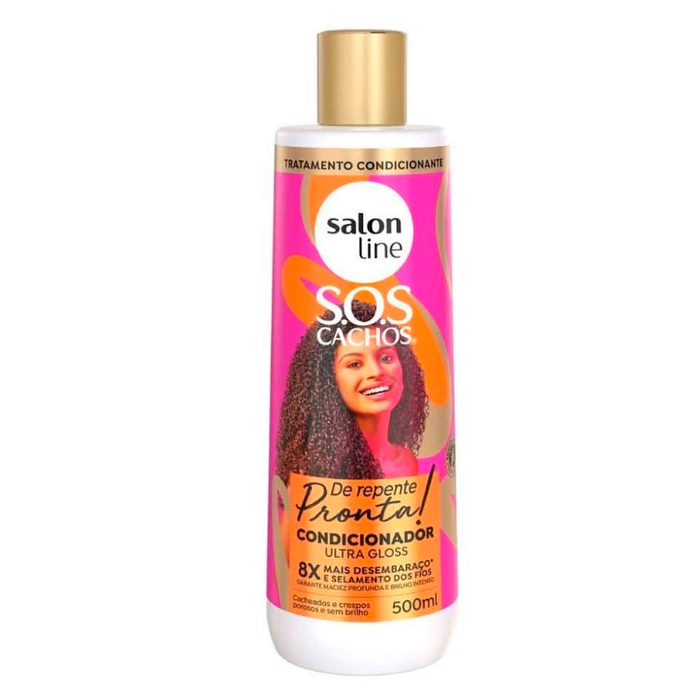 Condicionador Salon Line S.O.S Cachos De Repente Pronta Ultra Gloss 500ml