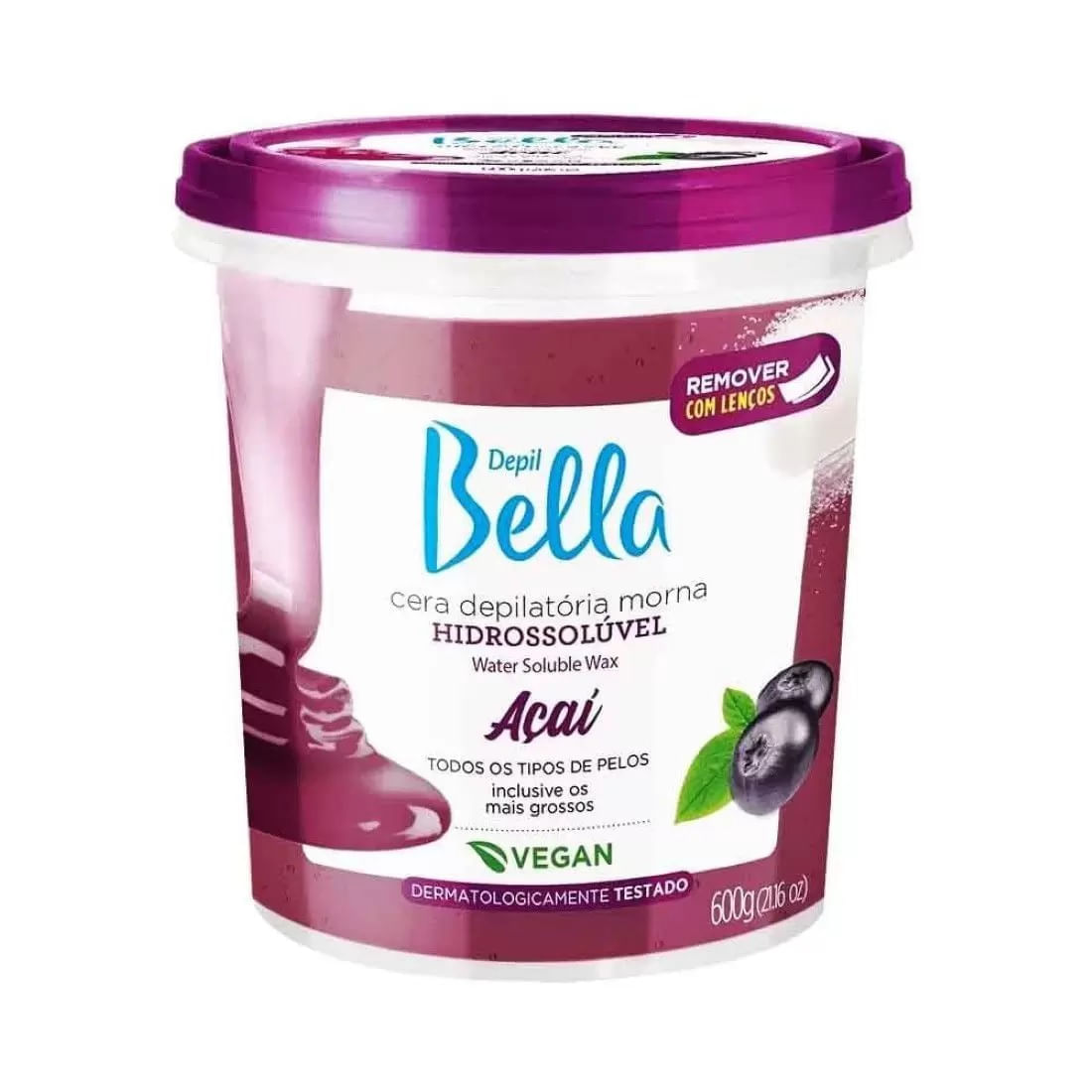Cera Depilatória Depil Bella Pelos Grossos 600g