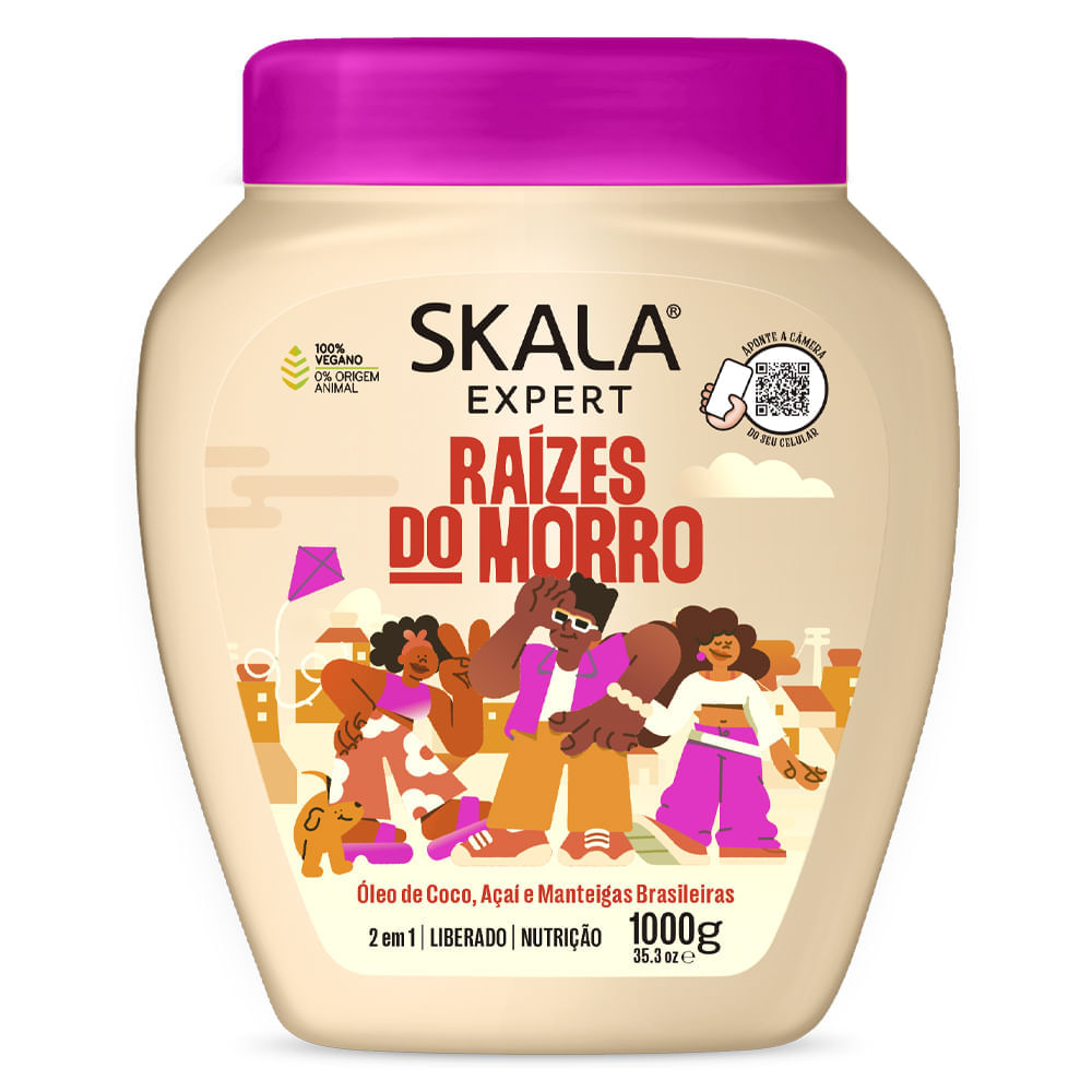 Creme De Tratamento Skala 2 em 1 Raízes Do Morro 1kg