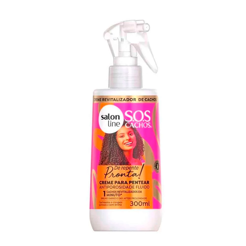 Creme Para Pentear Salon Line Antiporosidade Fluido De Repente Pronta! 300ml