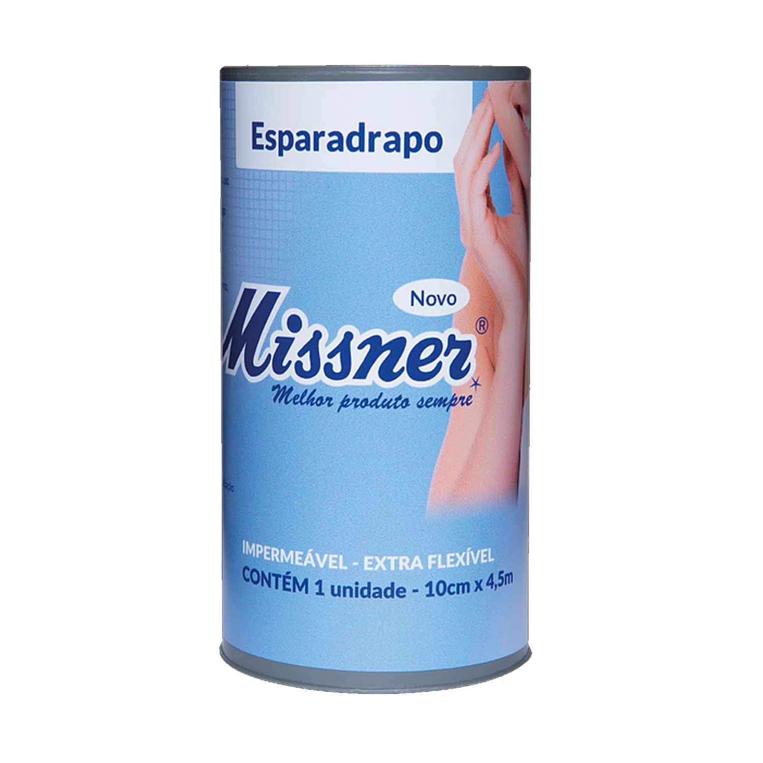 Esparadrapo Impermeável Missner Branco 10cmX4.5m - unidade
