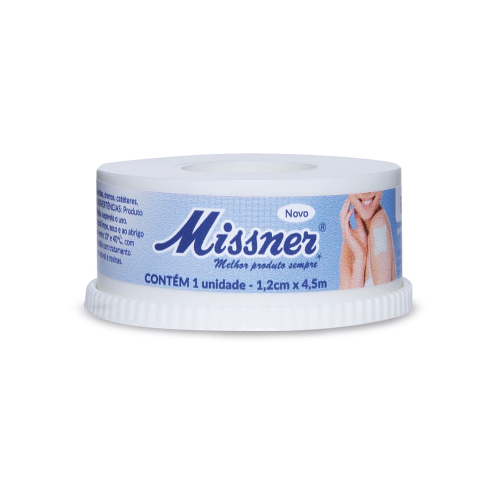 Esparadrapo Impermeável Missner Branco 1.2cmx4.5m - unidade