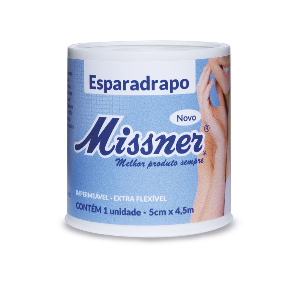 Esparadrapo Impermeável Missner Branco 5cmx4.5m - Unidade