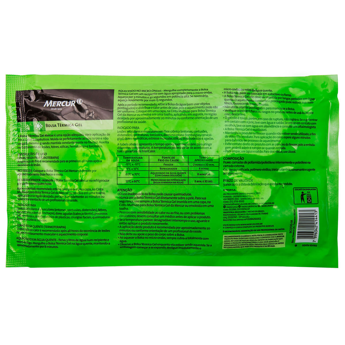 Bolsa Térmica Gel Mercur Tamanho M - unidade