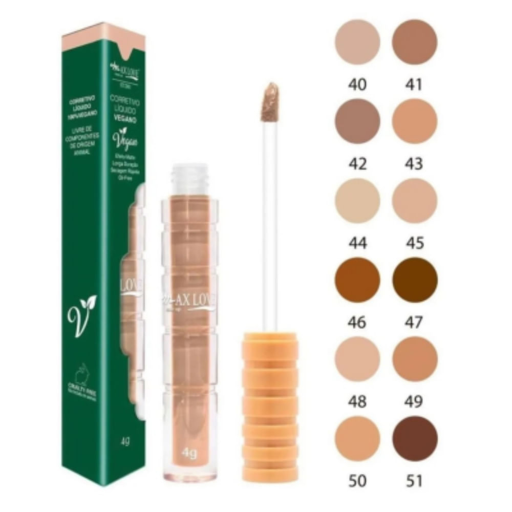 Corretivo Liquido Matte Vegano Max Love Cor 48