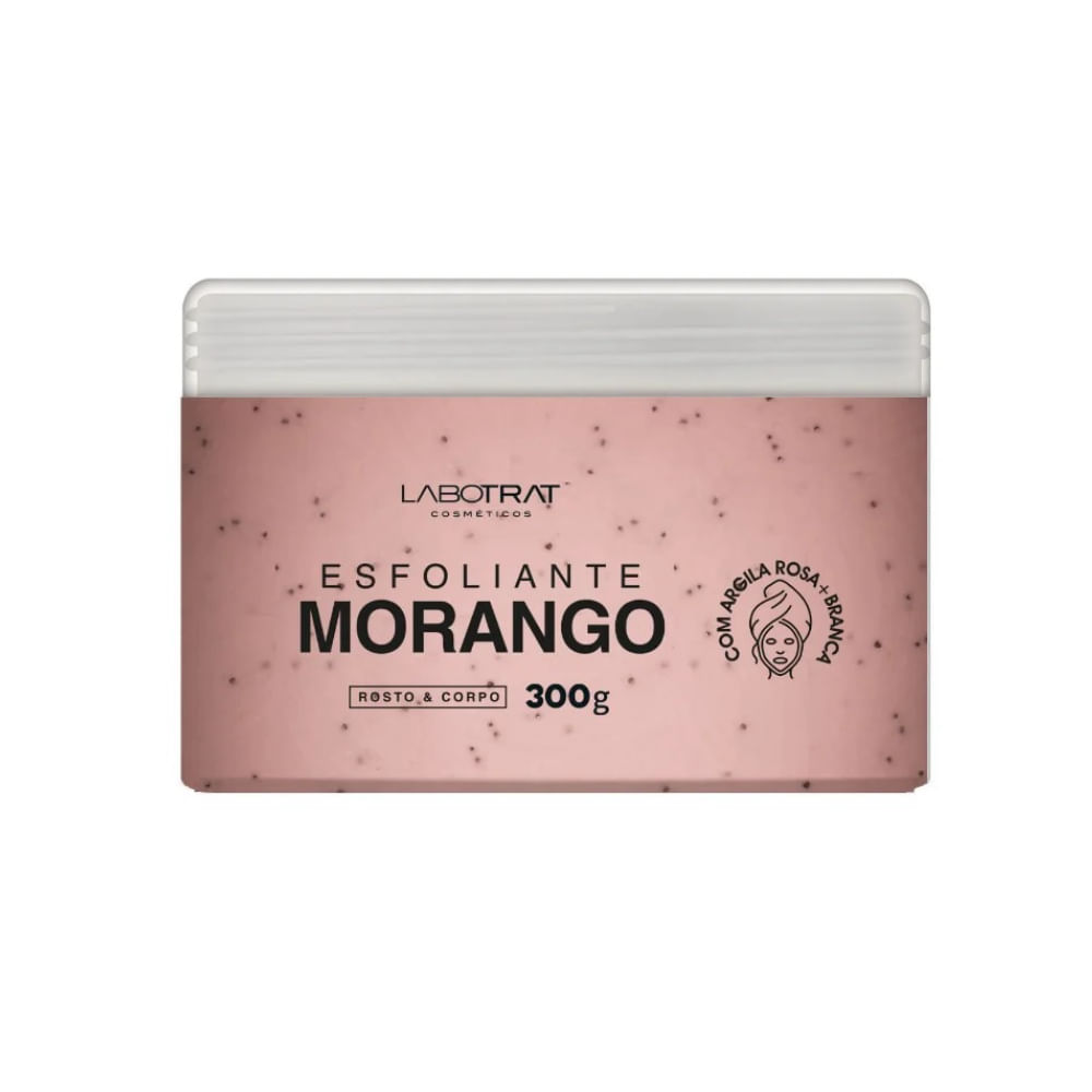 Esfoliante Corpo e Rosto Morango Labotrat 300g