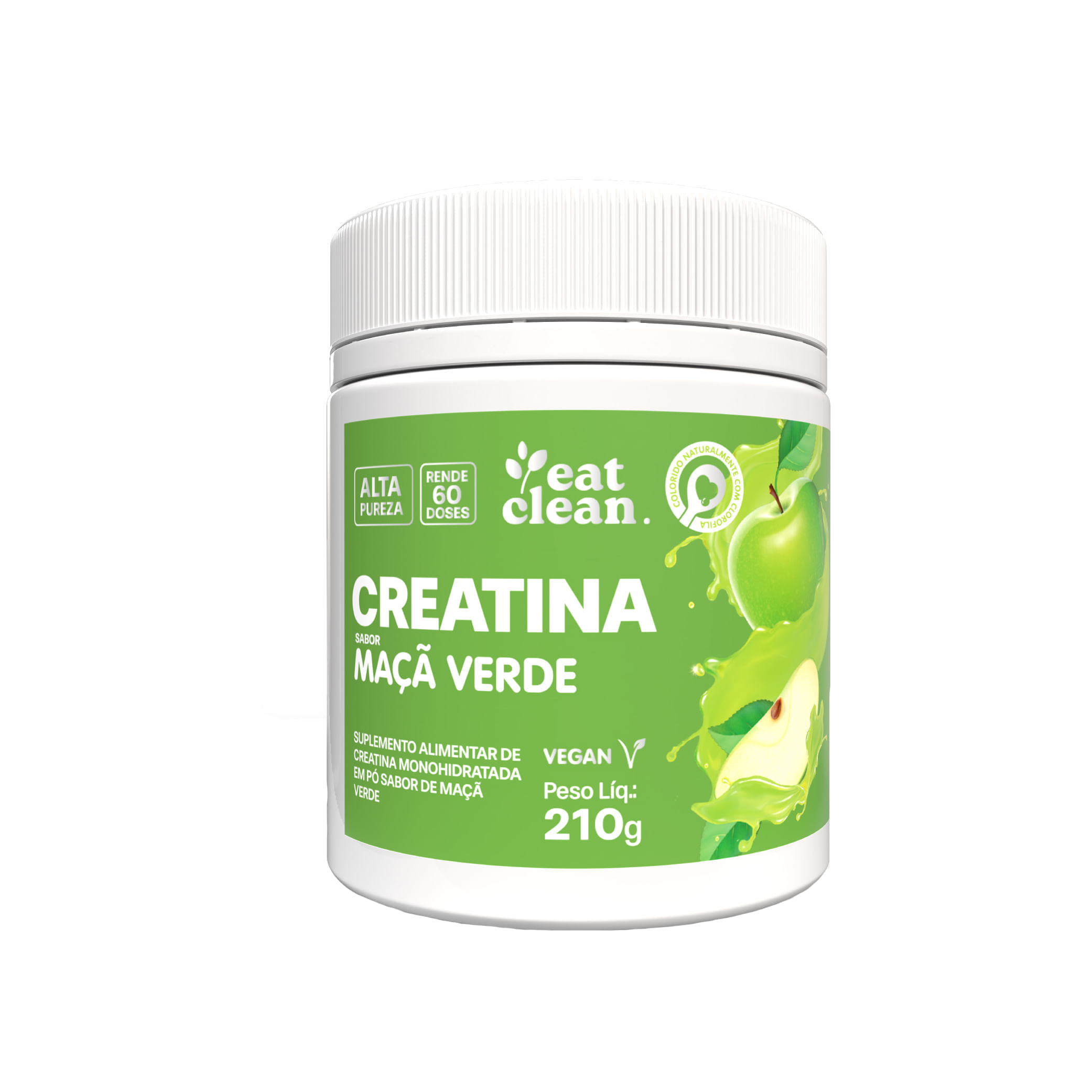 Creatina Saborizada Maçã Verde 210g