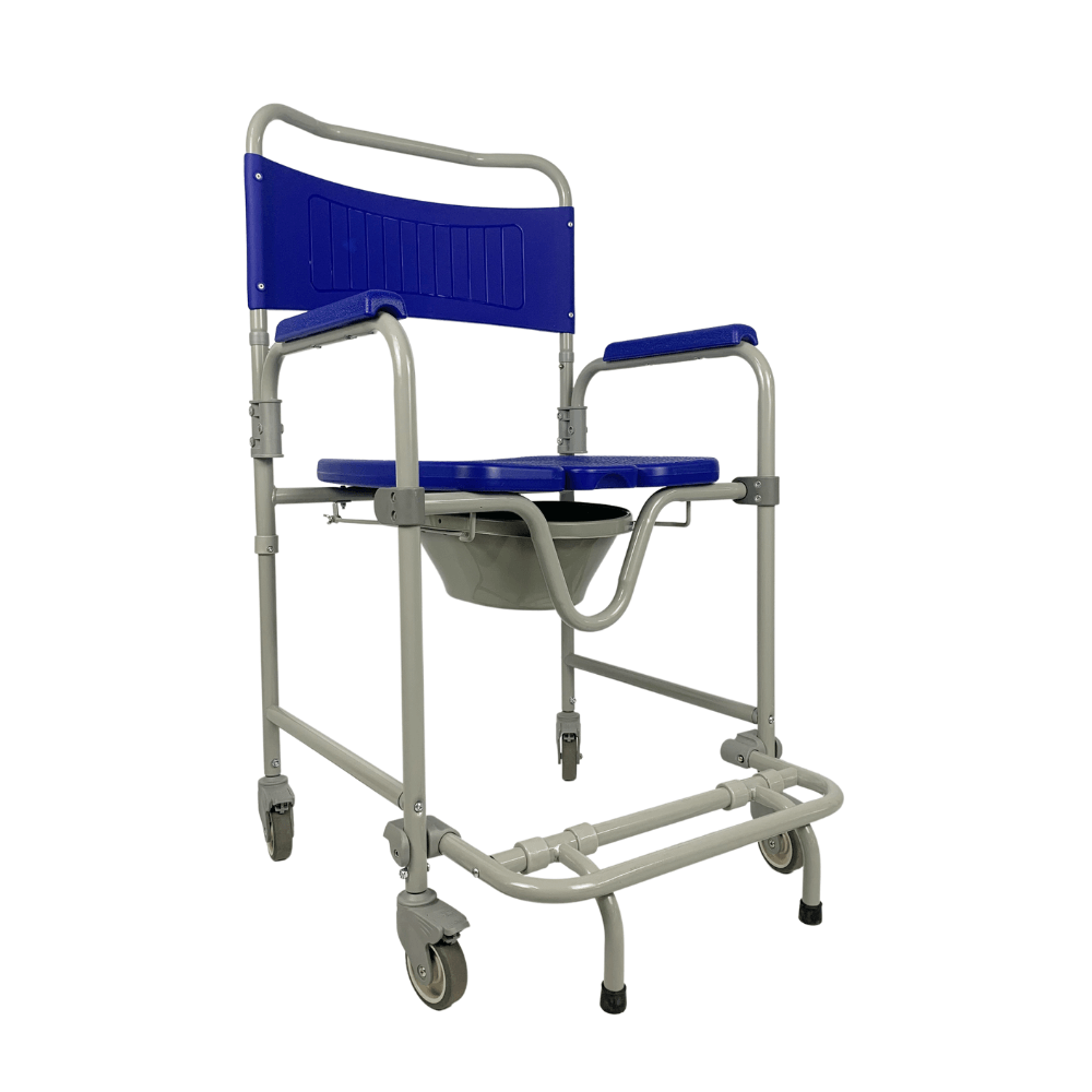 Cadeira De Banho Dobrável Em Aço Para 150 Kg Modelo D45 - Dellamed