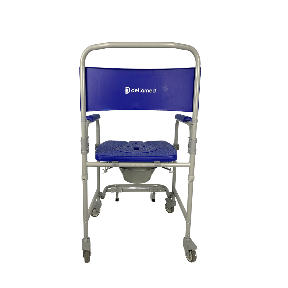 Cadeira de Banho Dobrável em Aço para 150 kg modelo D45 - Dellamed