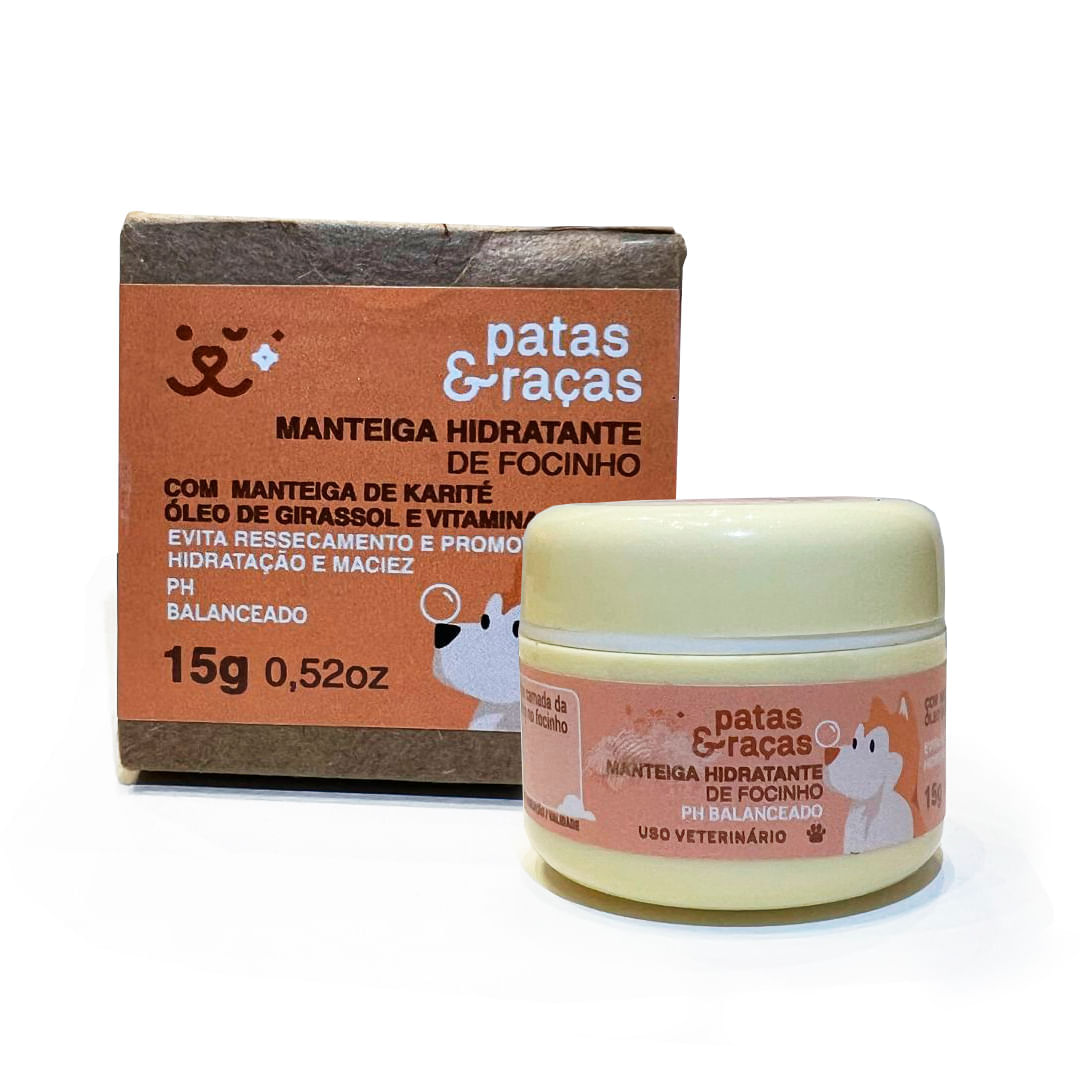 Manteiga Hidratante de Focinho Patas e Raças 15g