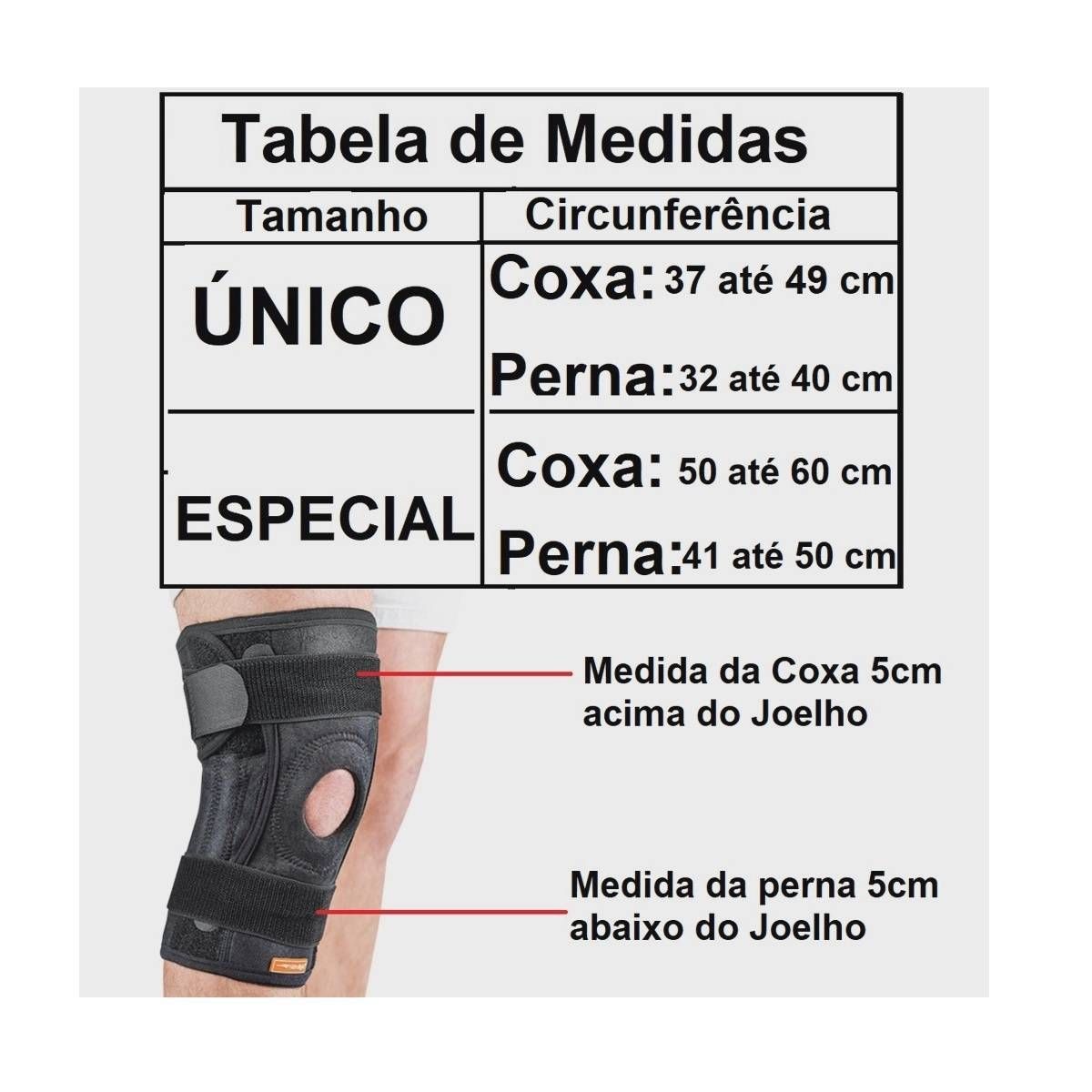 Joelheira Ajustável com Orifício e Tiras Relieve - Hidrolight