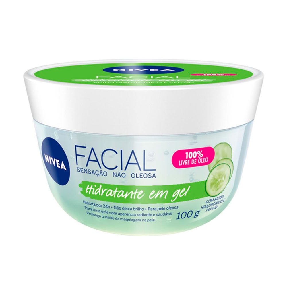 Hidratante Acido Hialurônico Gel Pepino Nivea 100ml
