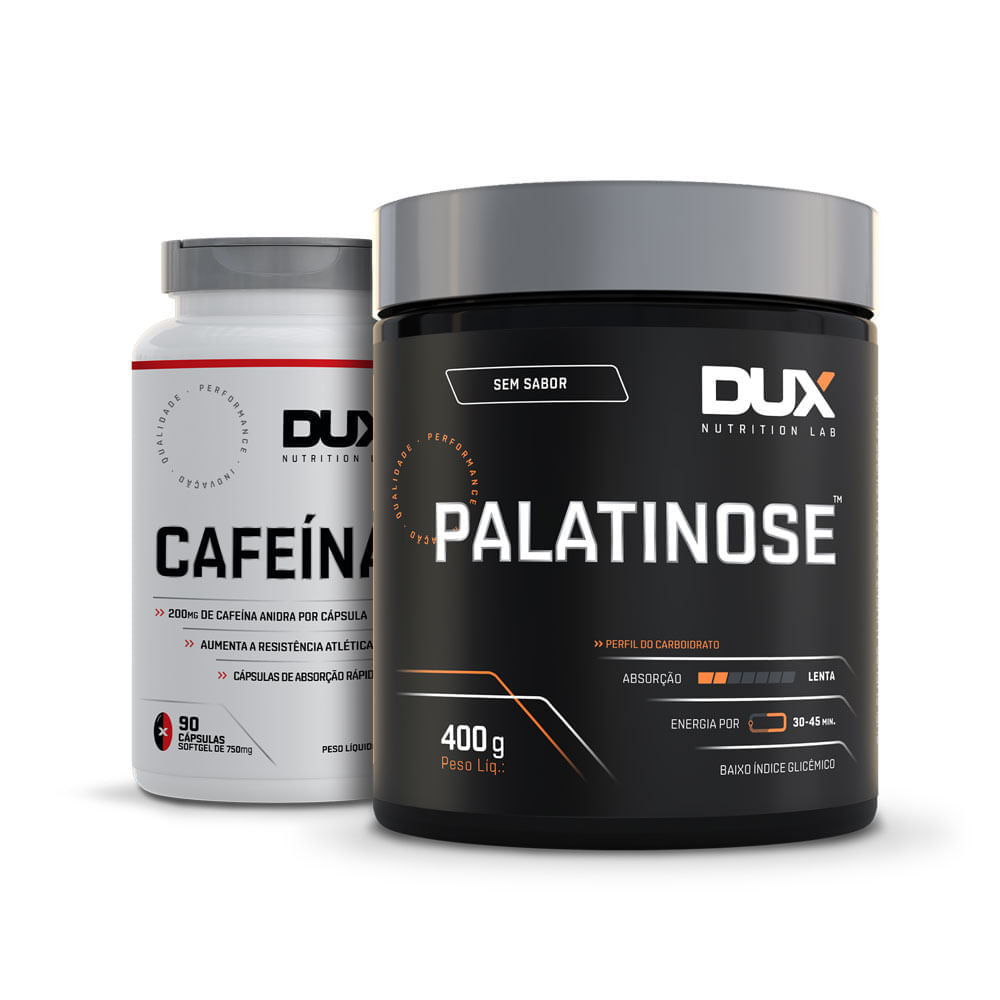 CAFEÍNA 90 CÁPSULAS + PALATINOSE 400g