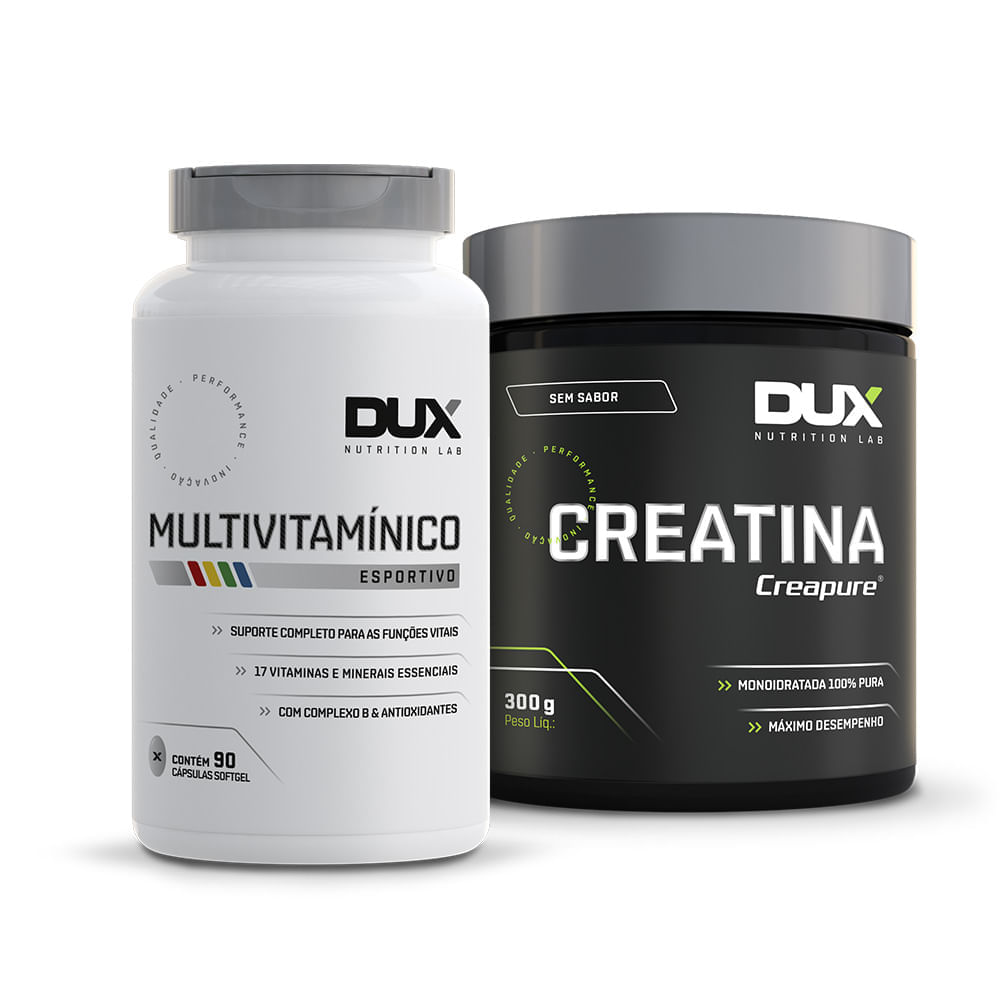 Creatina 300g + Multivitamínico 90 Cápsulas