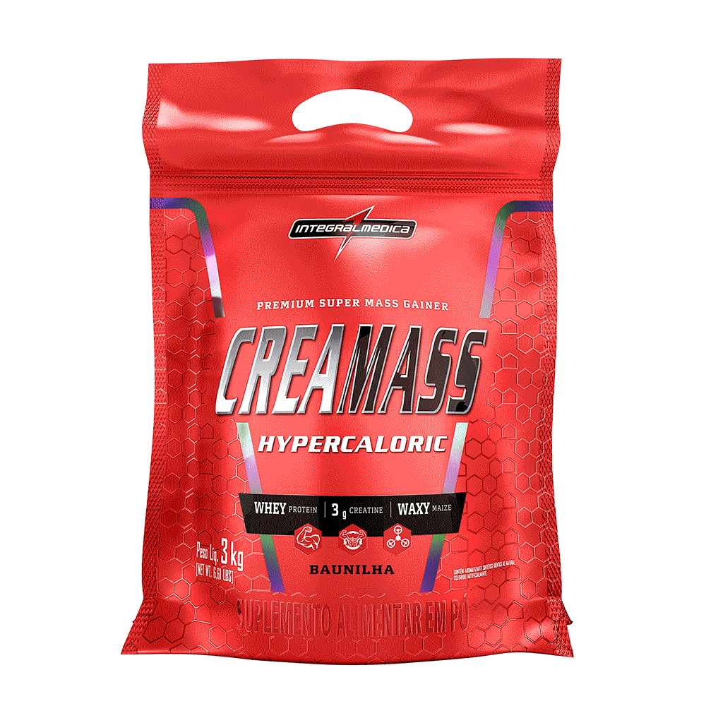 Creamass Hipercalorico com Creatina Baunilha 3Kg