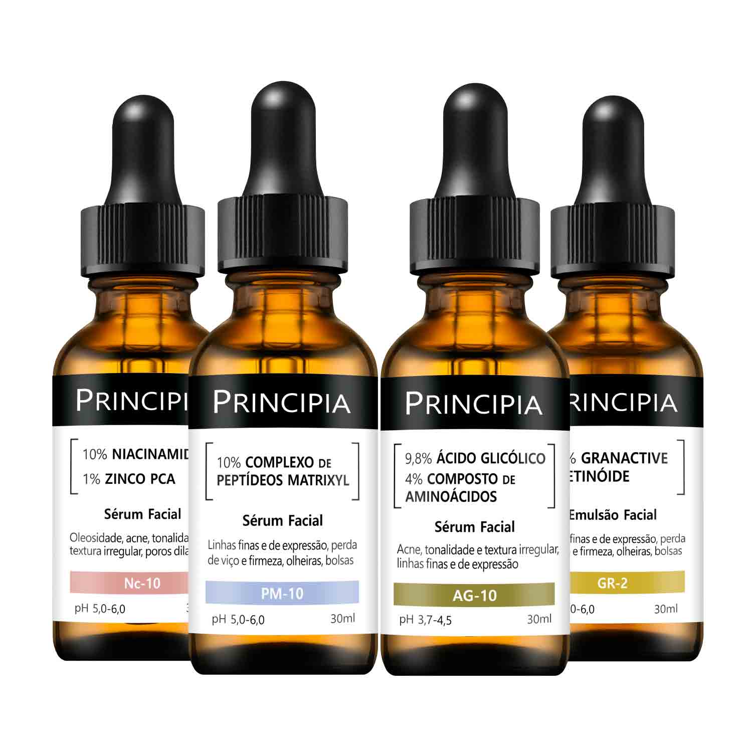 KIT NIACINAMIDA + GLICÓLICO + PEPTÍDEOS + RETINÓIDE