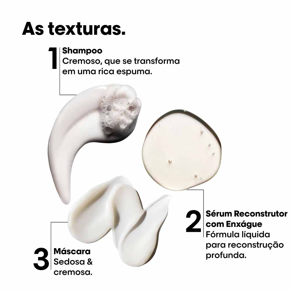 L'Oréal Professionnel Absolut Repair Molecular Kit de Tratamento Capilar: Shampoo + Sérum + Máscara Para Cabelos Danificados a muito Danificados Kit