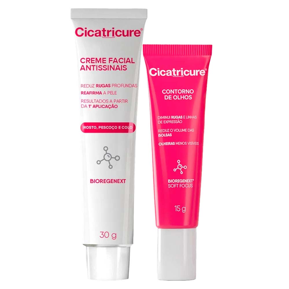 Cicatricure Kit – Creme Facial Antissinais + Rejuvenescedor para Olhos Kit