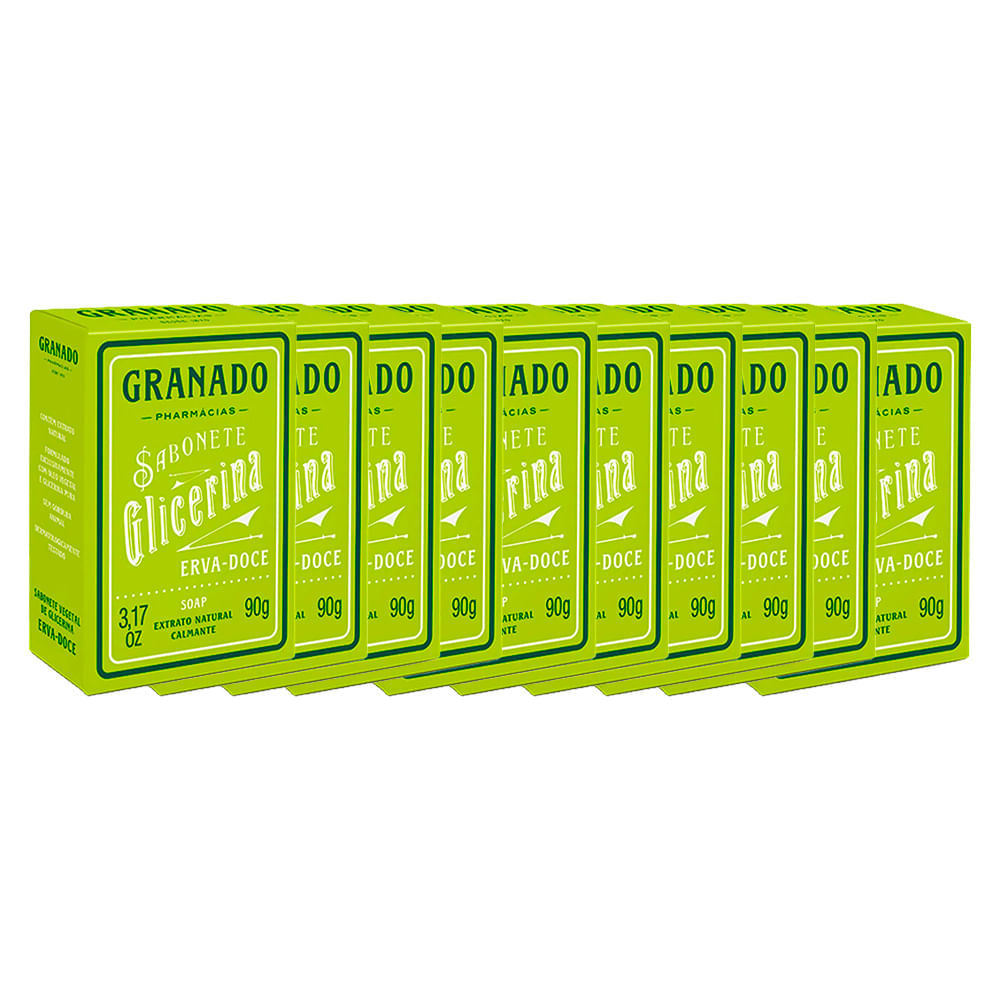 Granado Erva-doce Kit – 10 Sabonetes Em Barra Kit