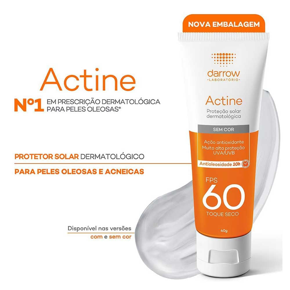 Darrow Actine Kit com 3 Unidades – Protetor Solar FPS30 – 40g Kit
