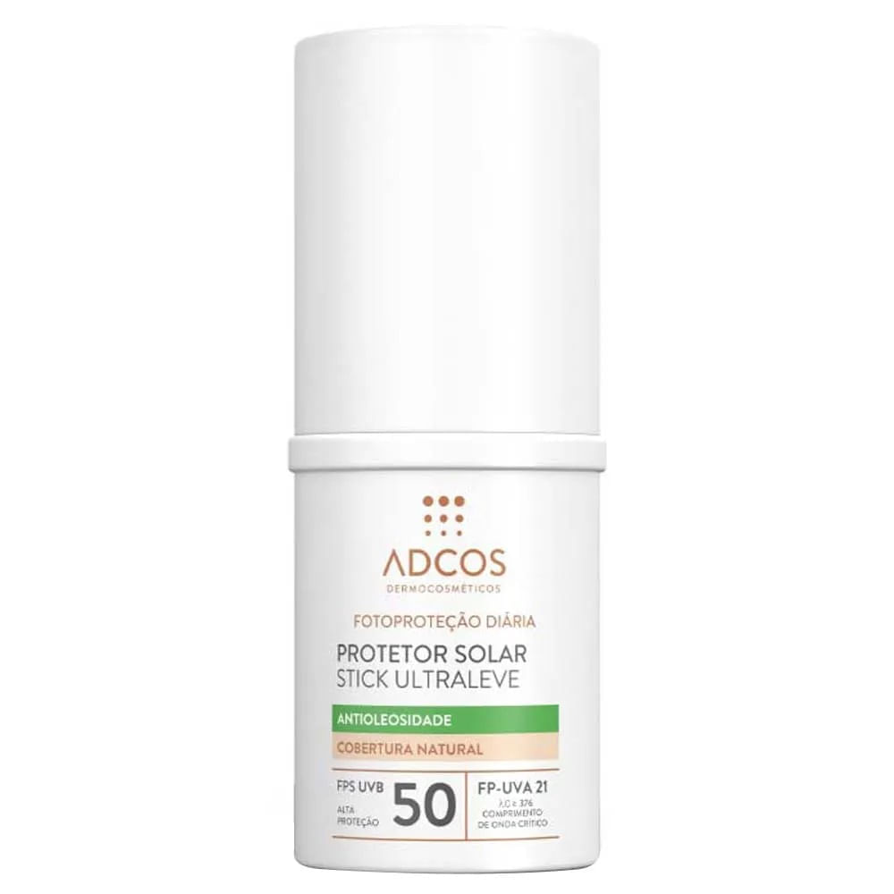 Adcos Dermocosméticos Kit - Sérum Facial + Protetor Solar Antioleosidade Stick com Cor Beige Kit