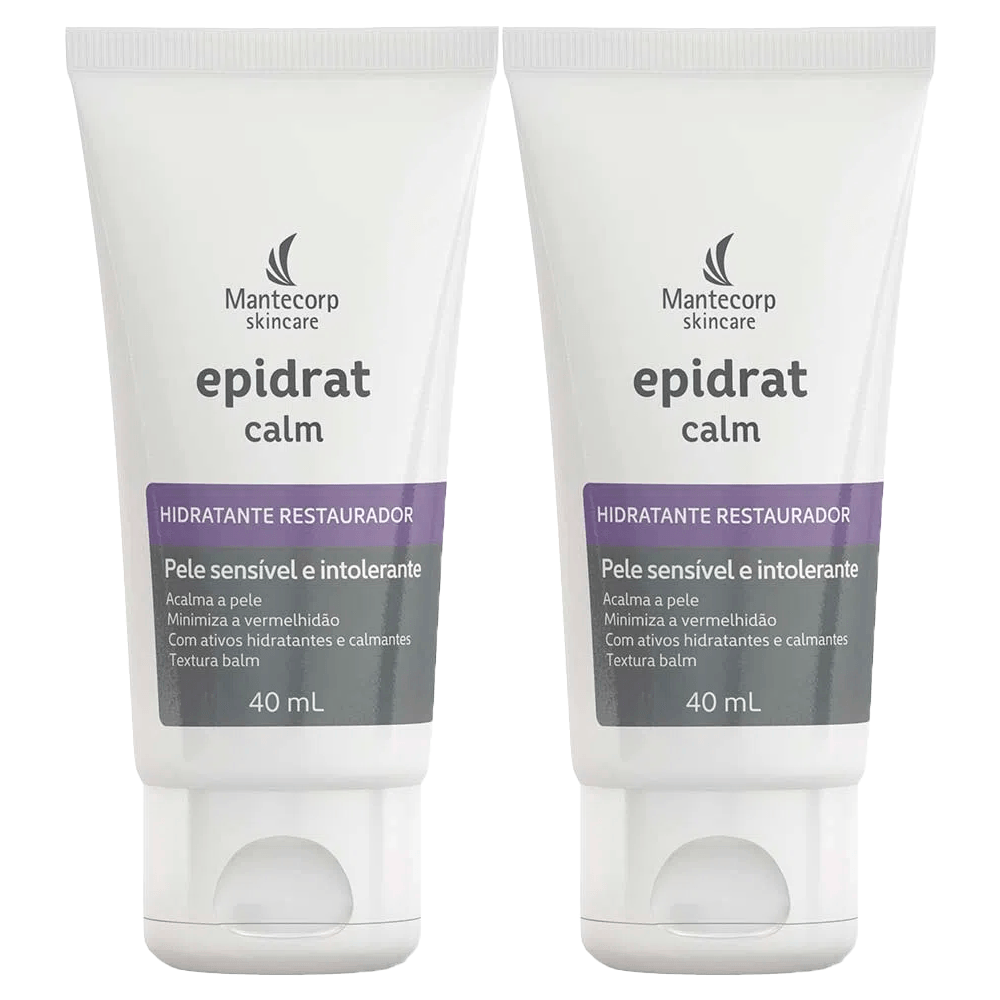 Kit Epidrat Calm Mantecorp 2x Hidratante Facial 40g Kit