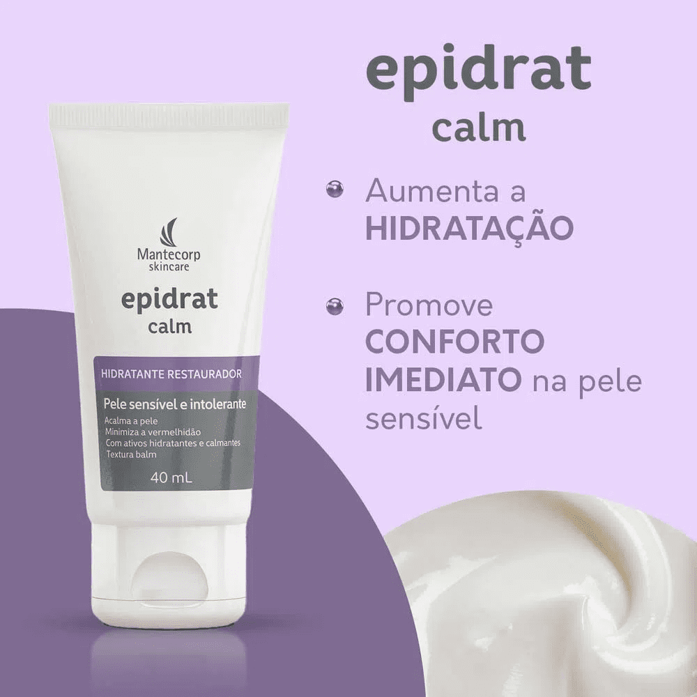 Kit Epidrat Calm Mantecorp 2x Hidratante Facial 40g Kit