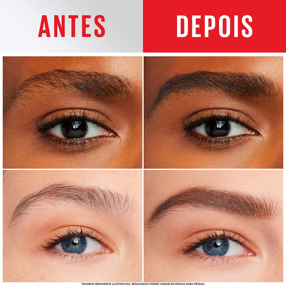 Gel de Sobrancelha Maybelline NY Tattoo Brow 3 Dias Deep Brown