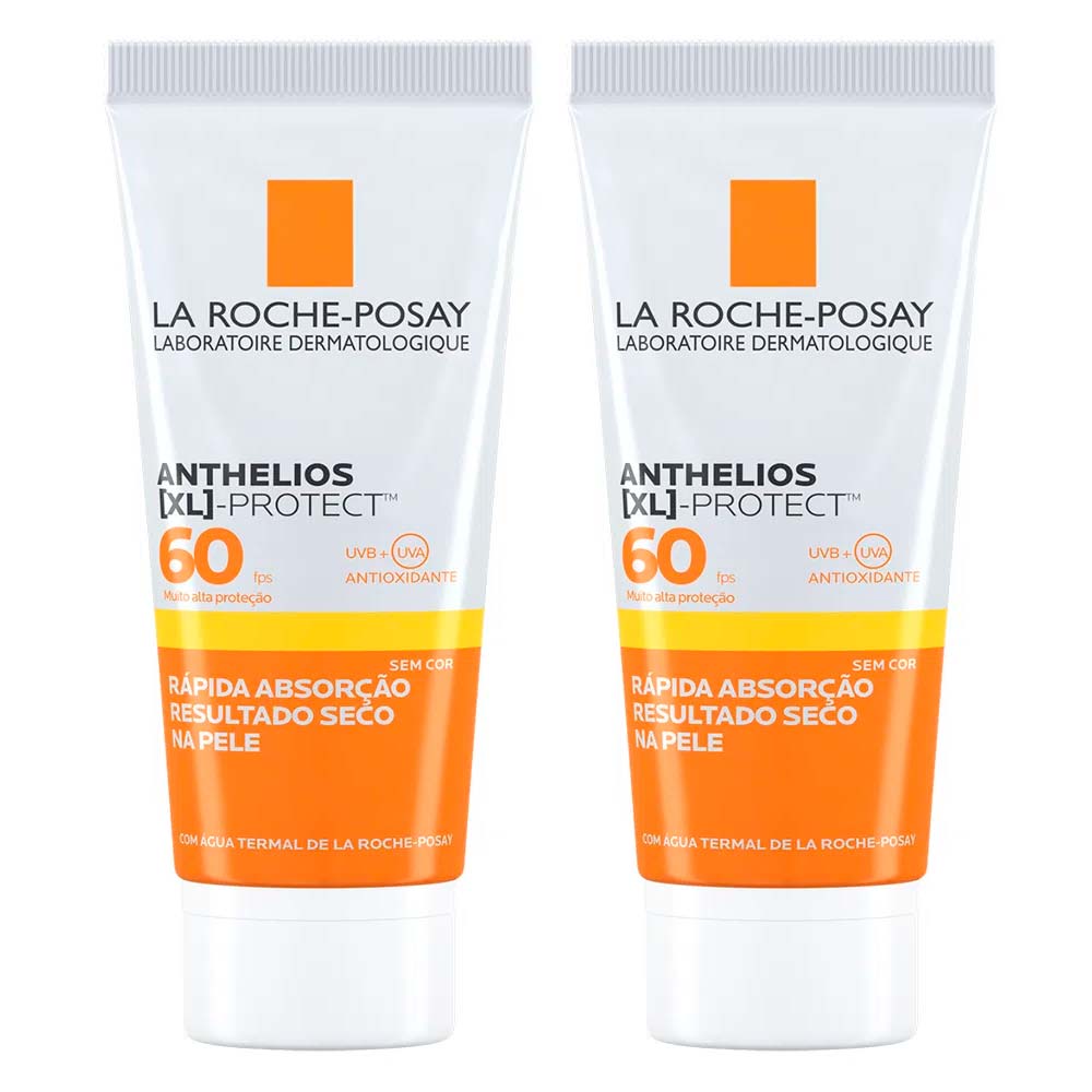 La Roche-posay Anthelios Xl Protect Kit Com 2 Unidades – Protetor Solar Facial Fps60 – 40g Kit