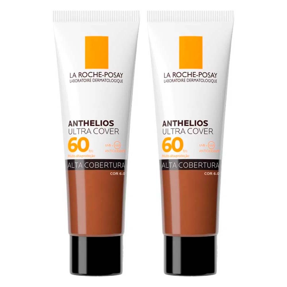 La Roche-Posay Anthelios Ultra Cover Kit com 2 Unidades – Protetor Solar Facial Com Cor FPS60 6.0 – 30g Kit