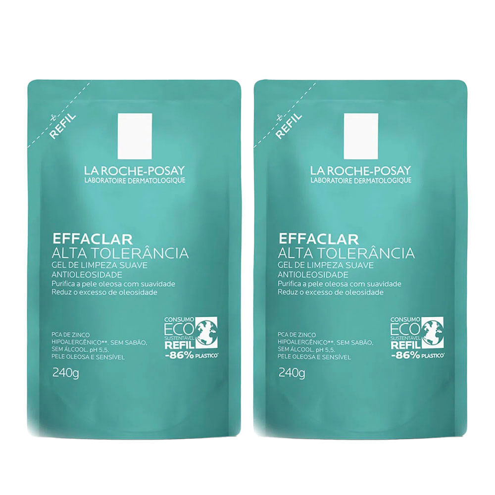 La Roche-posay Gel De Limpeza Facial Refil Effaclar Alta Tolerância Kit Com 2 Unidades Kit
