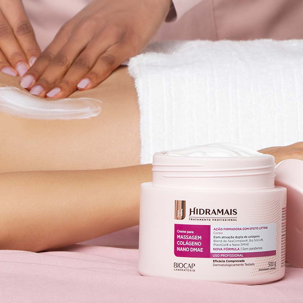 Creme para massagem Hidramais Colágeno Nano DMAE 500g