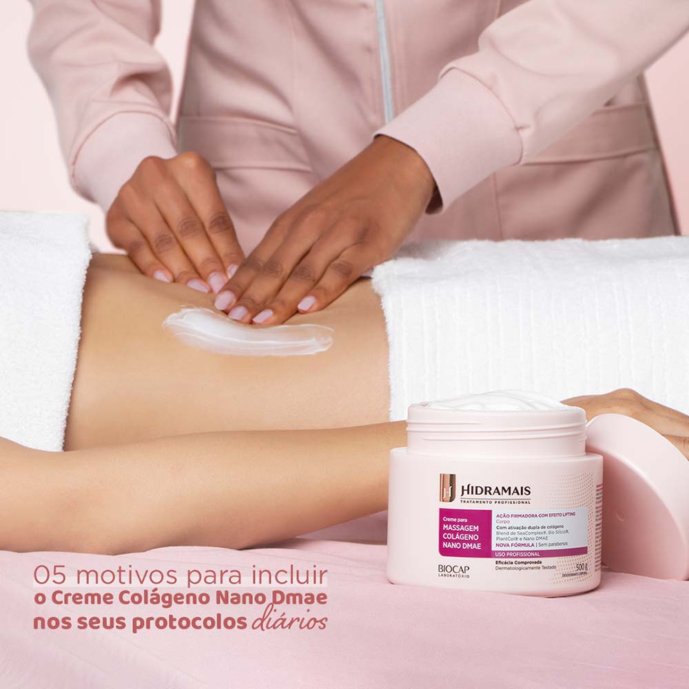 Creme para massagem Hidramais Colágeno Nano DMAE 500g