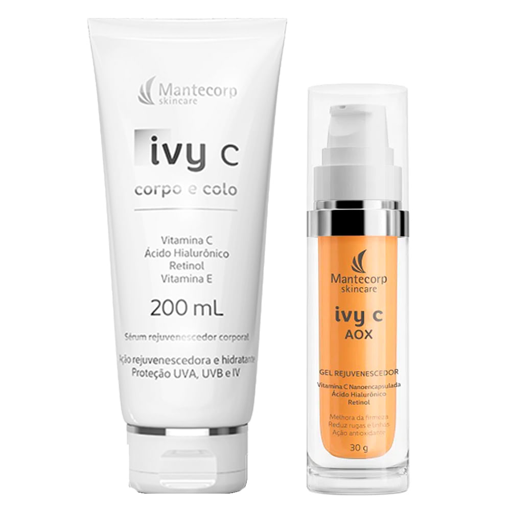 Mantecorp IVY C Corpo e Colo e Ivy C Aox Kit - Sérum + Gel Rejuvenescedor Kit
