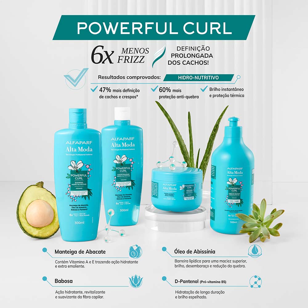 Alta Moda Powerful Curl Máscara 300g