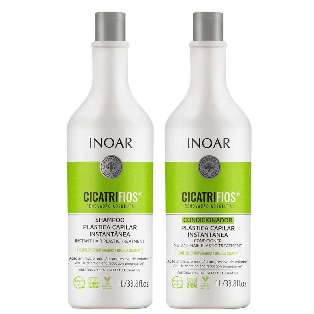 Inoar Cicatrifios Kit - Shampoo 1L + Condicionador 1L Kit