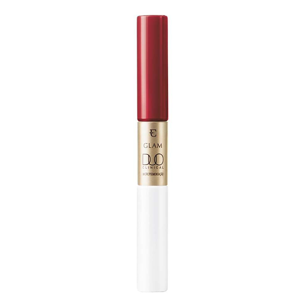 Batom Liquido Eudora Glam Duo Clinical Vermelho